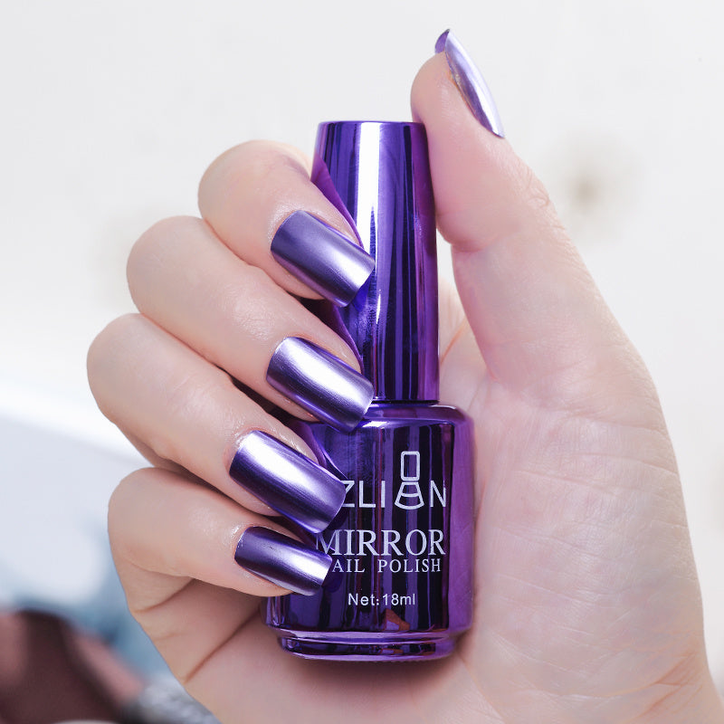 Mirror Silver Nail Polish – Stainless Steel Metallic Shine